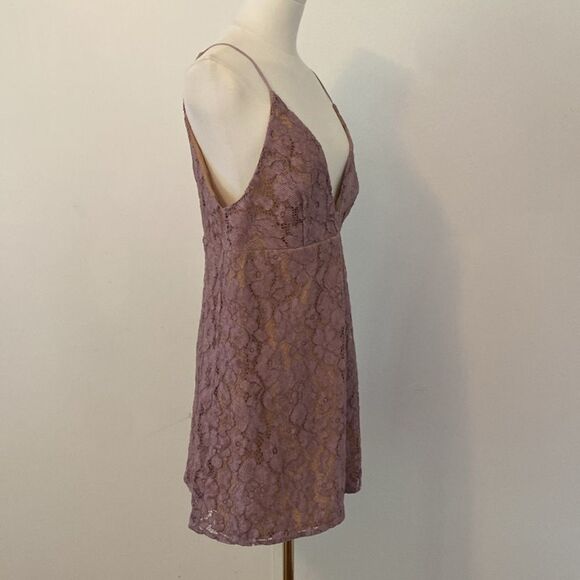 Free People Dangerous Love Lace Mini Dress Size 8 - Picture 7 of 15